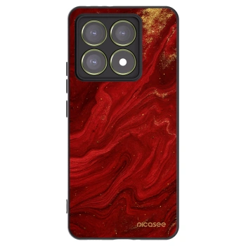 Picasee crna silikonska maskica za Xiaomi 14T - Red