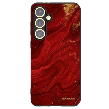 Picasee crna silikonska maskica za Samsung Galaxy S24 FE S721B - Red
