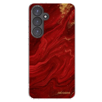 Picasee silikonska prozirna maskica za Samsung Galaxy S24 FE S721B - Red