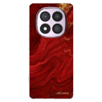Picasee silikonska prozirna maskica za Xiaomi Redmi Note 14 Pro 5G - Red
