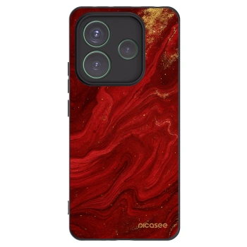 Picasee crna silikonska maskica za Xiaomi Redmi Note 14 5G - Red