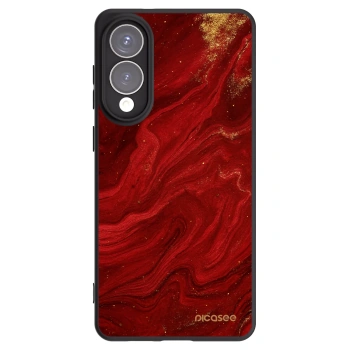 Picasee crna silikonska maskica za Samsung Galaxy S25 Edge 5G - Red
