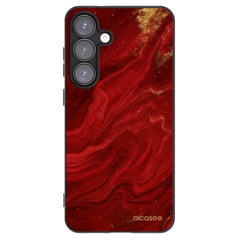 Picasee crna silikonska maskica za Samsung Galaxy S25+ 5G - Red