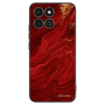 Picasee crna silikonska maskica za Honor 200 Smart 5G - Red