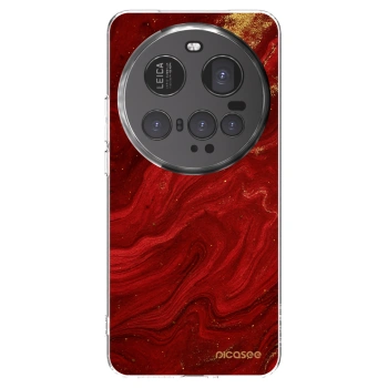 Picasee silikonska prozirna maskica za Xiaomi 15 Ultra - Red