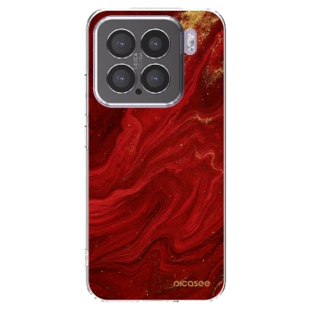 Picasee silikonska prozirna maskica za Xiaomi 15 - Red