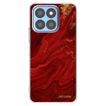 Picasee silikonska prozirna maskica za Honor X8c - Red