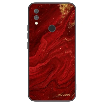 Picasee crna silikonska maskica za Xiaomi Redmi Note 7 - Red
