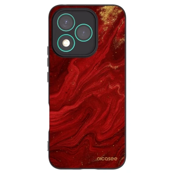 Picasee crna silikonska maskica za Honor 400 Lite 5G - Red
