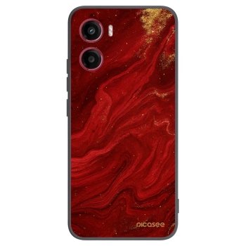 Picasee crna silikonska maskica za Motorola Moto G05 - Red