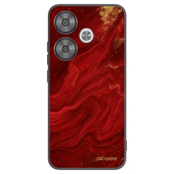 Picasee crna silikonska maskica za Xiaomi Poco F6 - Red