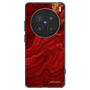 Picasee crna silikonska maskica za Vivo X200 Pro - Red