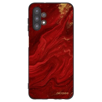 Picasee crna silikonska maskica za Samsung Galaxy A13 5G - Red