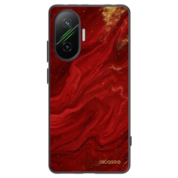 Picasee crna silikonska maskica za Xiaomi Poco F7 5G - Red