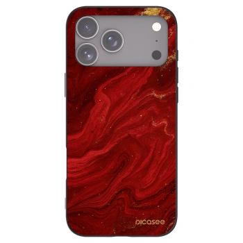 Picasee crna silikonska maskica za Apple iPhone 17 Pro Max - Red