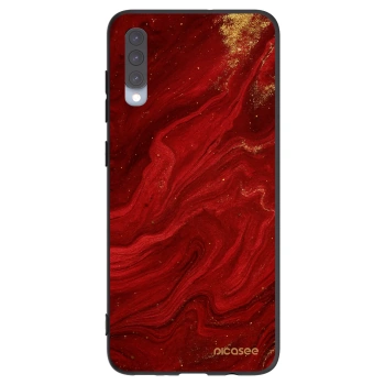 Picasee crna silikonska maskica za Samsung Galaxy A70 A705F - Red