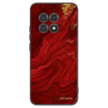 Picasee crna silikonska maskica za OnePlus 13R 5G - Red