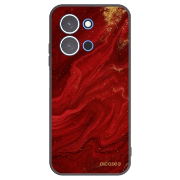 Picasee crna silikonska maskica za Xiaomi Redmi 15C 4G - Red