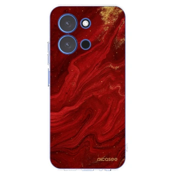 Picasee silikonska prozirna maskica za Xiaomi Redmi 15C 4G - Red