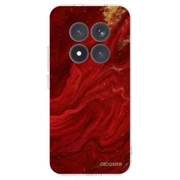 Picasee silikonska prozirna maskica za Xiaomi Redmi Note 15 Pro+ - Red