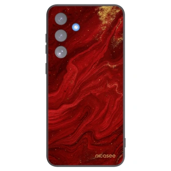 Picasee crna silikonska maskica za Samsung Galaxy S25 FE 5G - Red