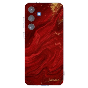 Picasee silikonska prozirna maskica za Samsung Galaxy S25 FE 5G - Red
