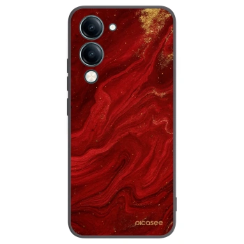 Picasee crna silikonska maskica za Vivo Y29s 5G - Red