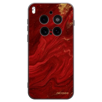 Picasee crna silikonska maskica za Vivo X300 Pro - Red