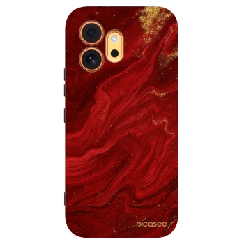 Picasee crna silikonska maskica za Honor 600 - Red