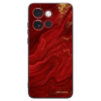 Picasee crna silikonska maskica za Motorola Edge 60 Neo 5G - Red