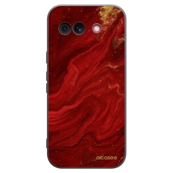 Picasee crna silikonska maskica za Google Pixel 10a - Red