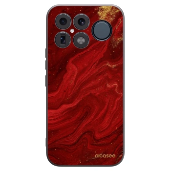 Picasee crna silikonska maskica za Xiaomi Poco F8 Ultra - Red