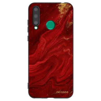 Picasee crna silikonska maskica za Honor 20 Lite - Red