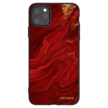 Picasee crna silikonska maskica za Apple iPhone 11 Pro Max - Red
