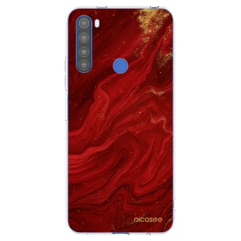 Picasee silikonska prozirna maskica za Xiaomi Redmi Note 8T - Red