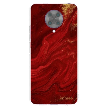 Picasee silikonska prozirna maskica za Xiaomi Poco F2 Pro - Red
