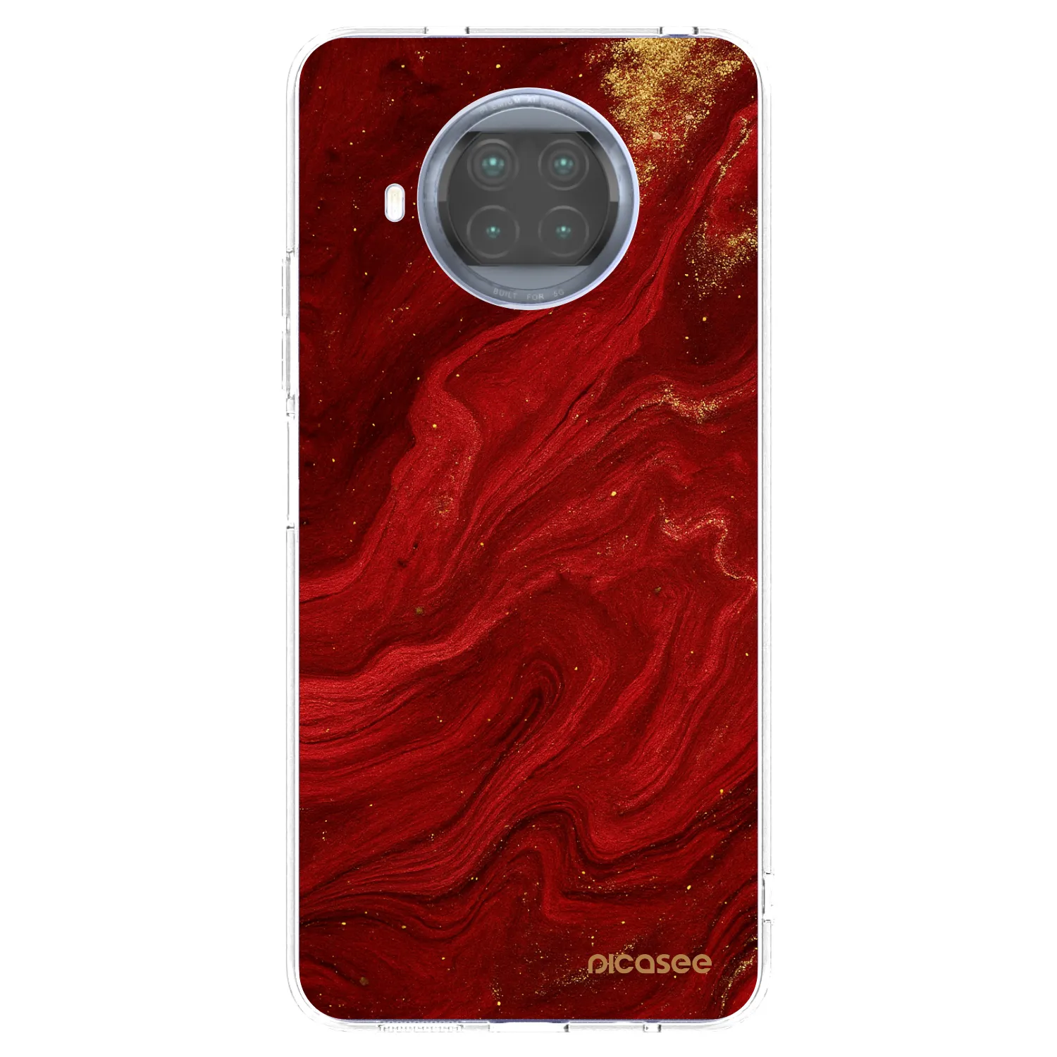 Picasee silikonska prozirna maskica za Xiaomi Mi 10T Lite - Red