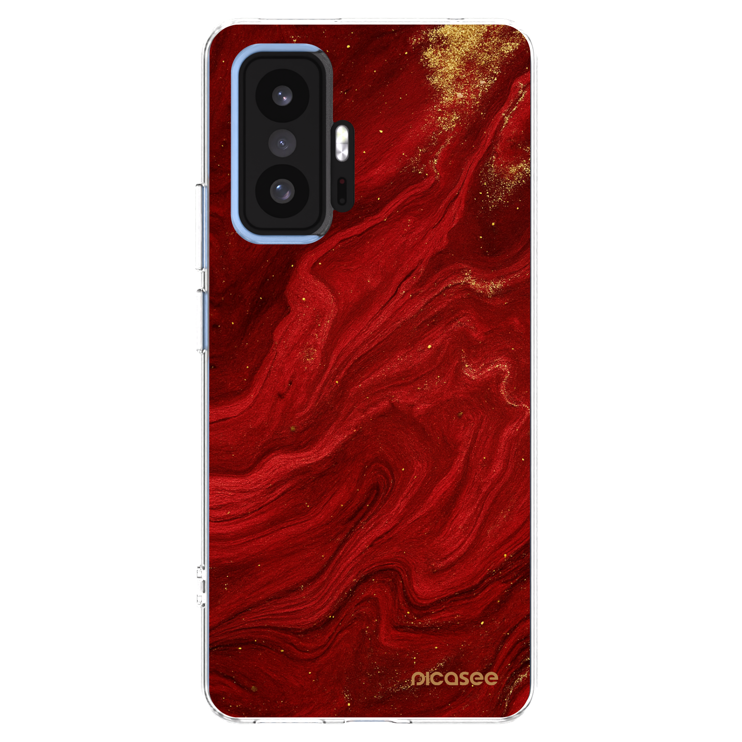 Picasee silikonska prozirna maskica za Xiaomi 11T Pro - Red