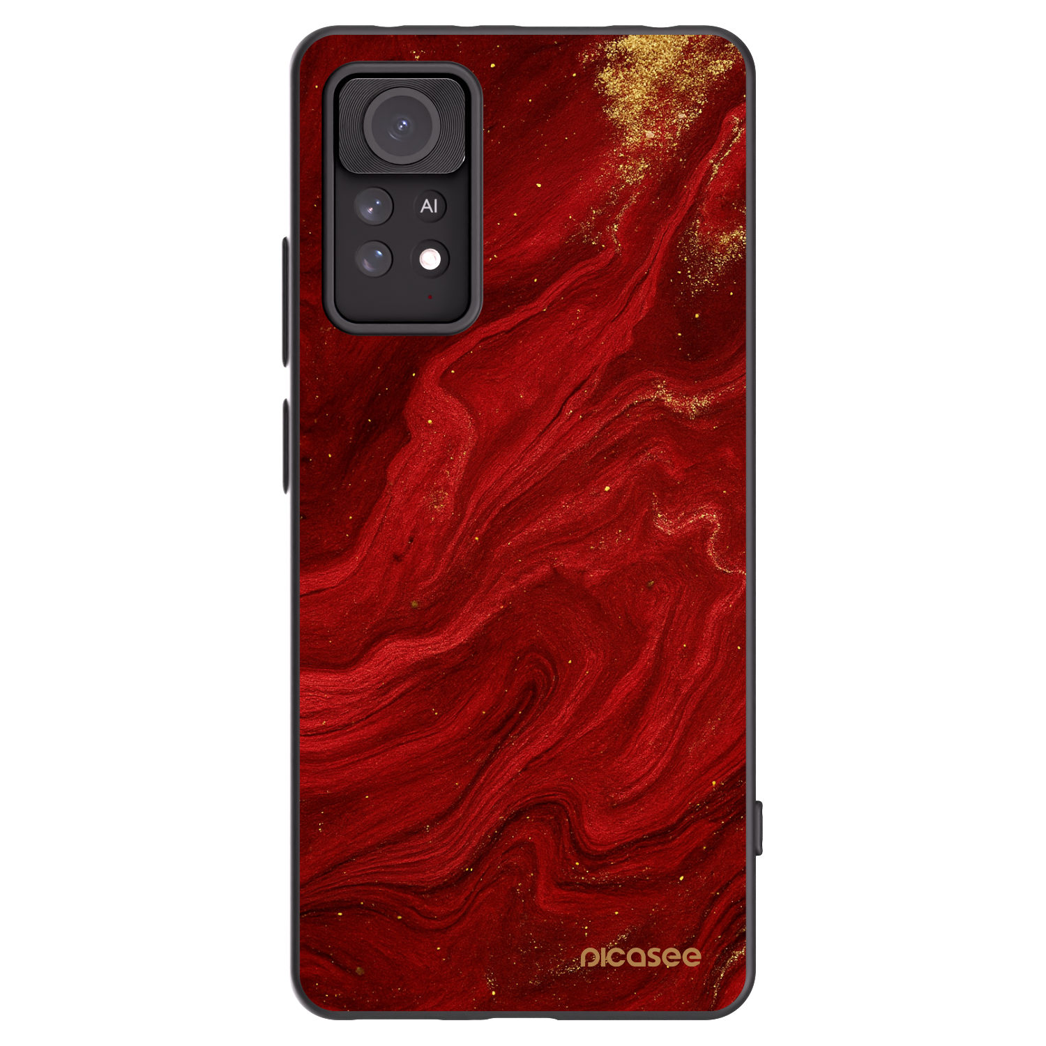 Picasee crna silikonska maskica za Xiaomi Redmi Note 11 Pro 5G - Red