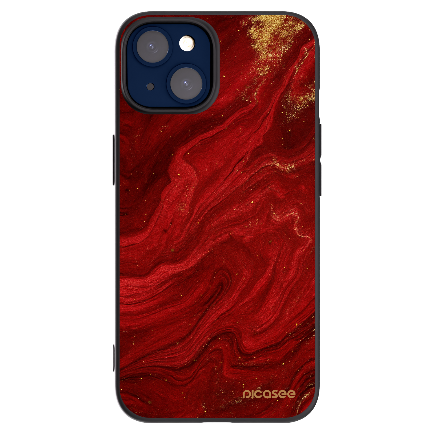 Picasee crna silikonska maskica za Apple iPhone 14 - Red