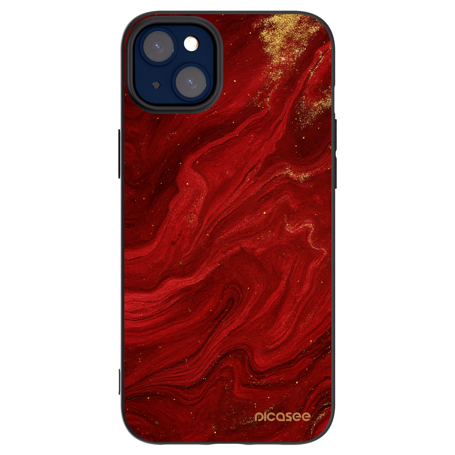 Picasee crna silikonska maskica za Apple iPhone 14 Plus - Red