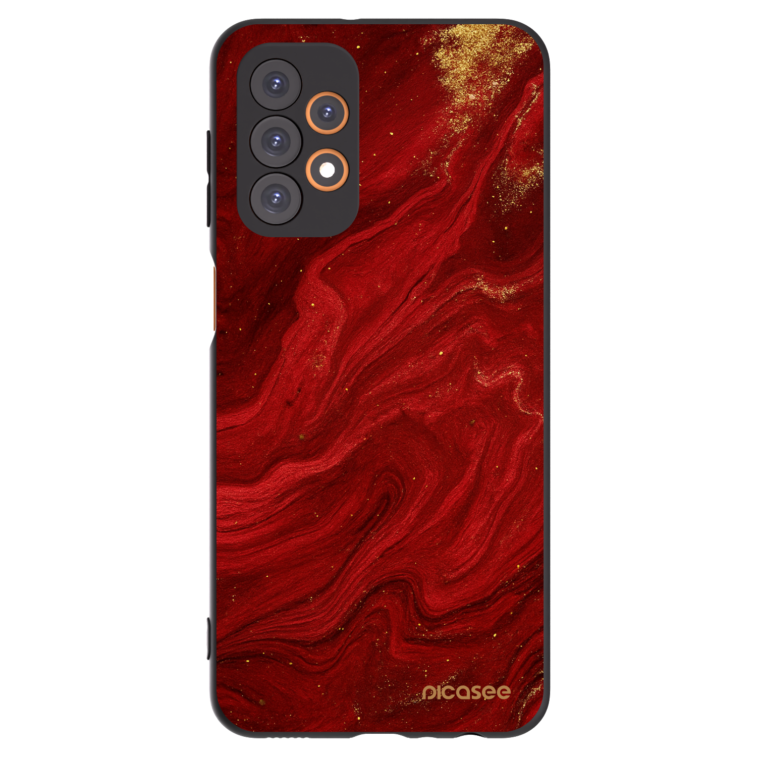 Picasee crna silikonska maskica za Samsung Galaxy A23 A236B 5G - Red