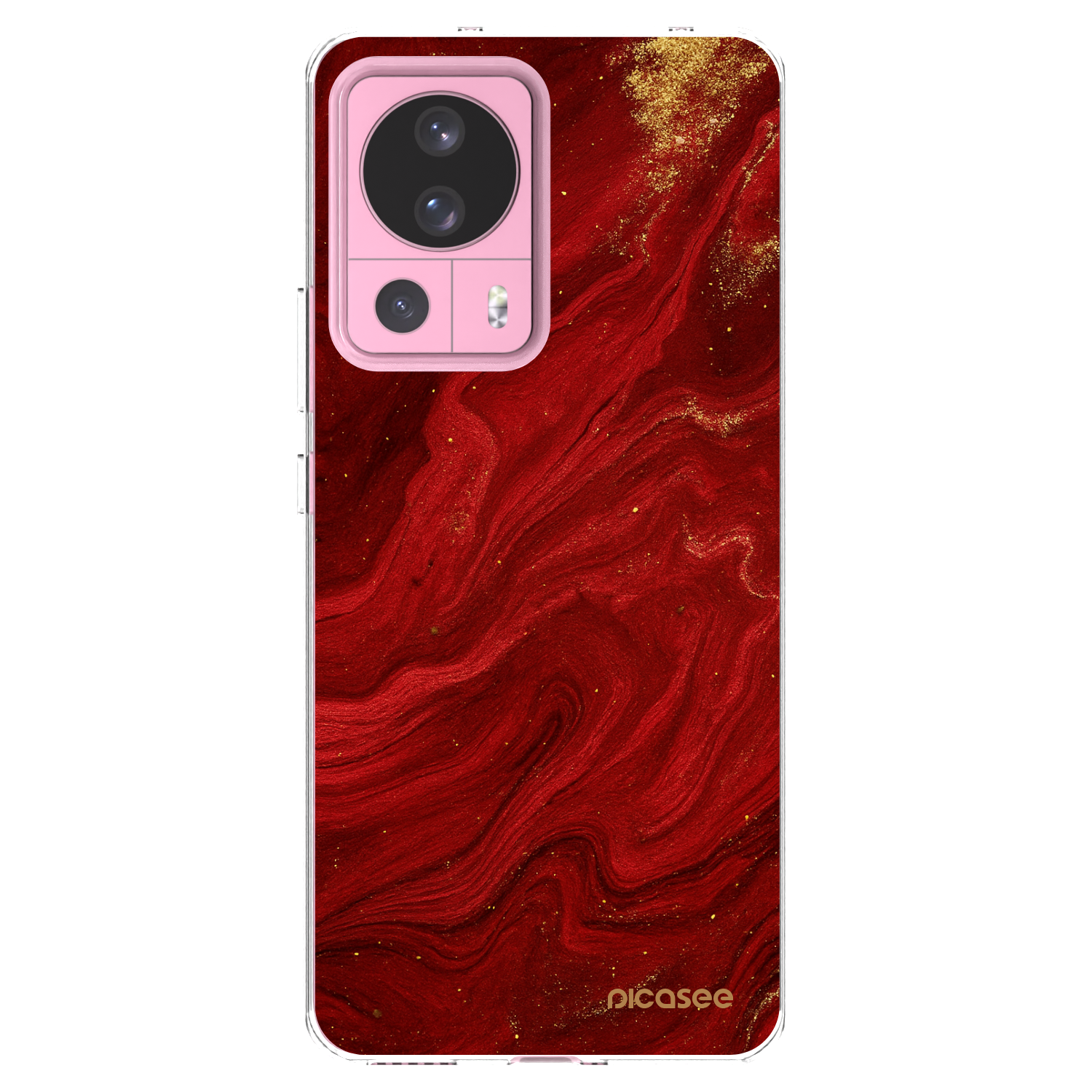 Picasee silikonska prozirna maskica za Xiaomi 13 Lite - Red