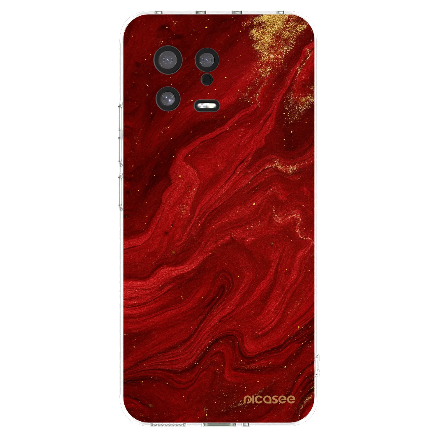 Picasee silikonska prozirna maskica za Xiaomi 13 - Red