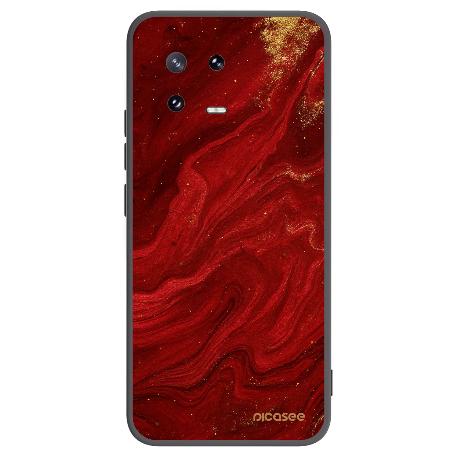 Picasee crna silikonska maskica za Xiaomi 13 Pro - Red