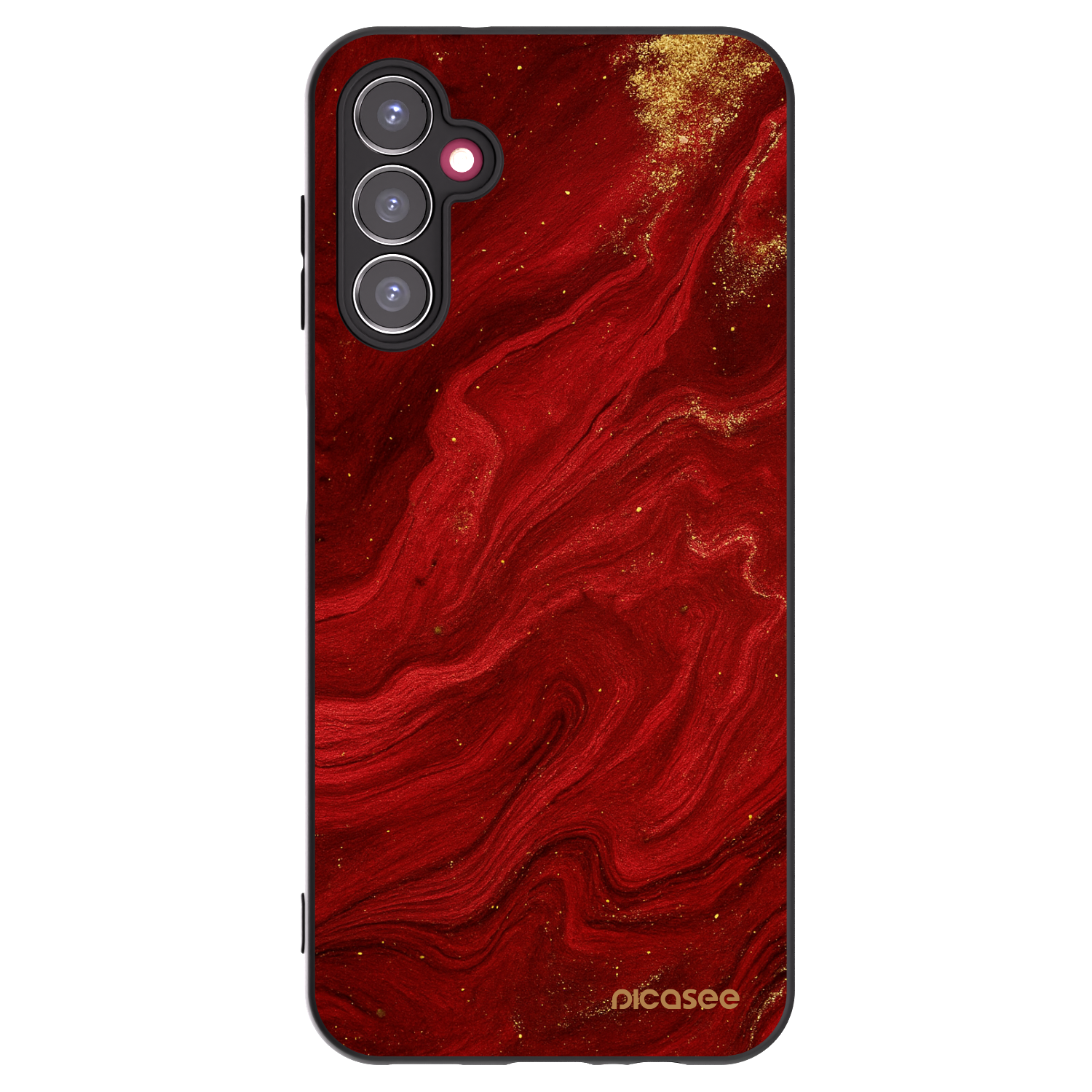 Picasee crna silikonska maskica za Samsung Galaxy A14 5G A146P - Red