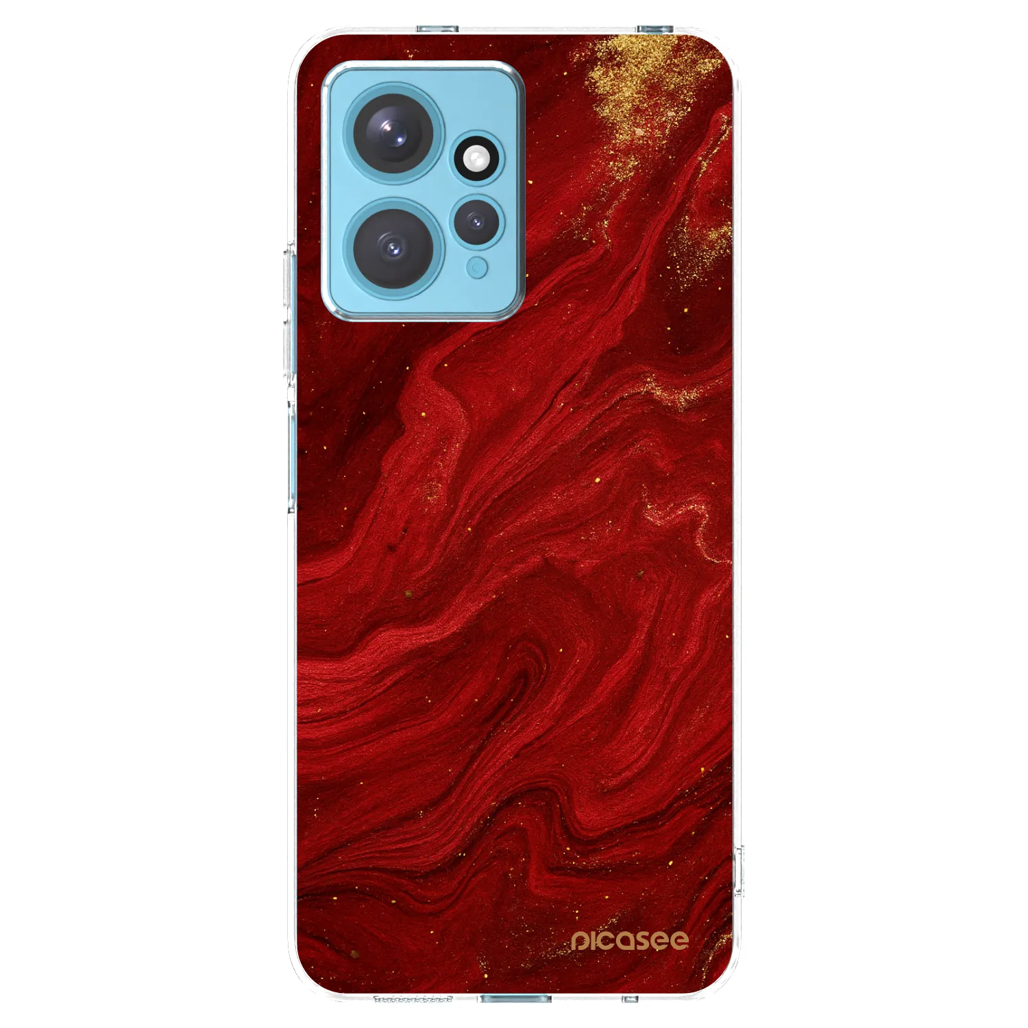 Picasee silikonska prozirna maskica za Xiaomi Redmi Note 12 4G - Red
