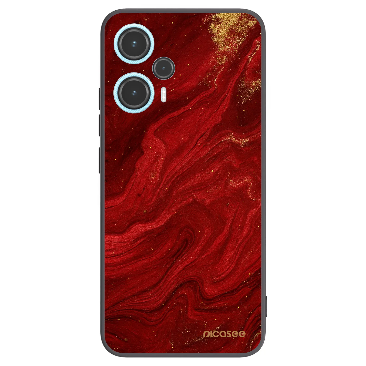 Picasee crna silikonska maskica za Xiaomi Poco F5 - Red