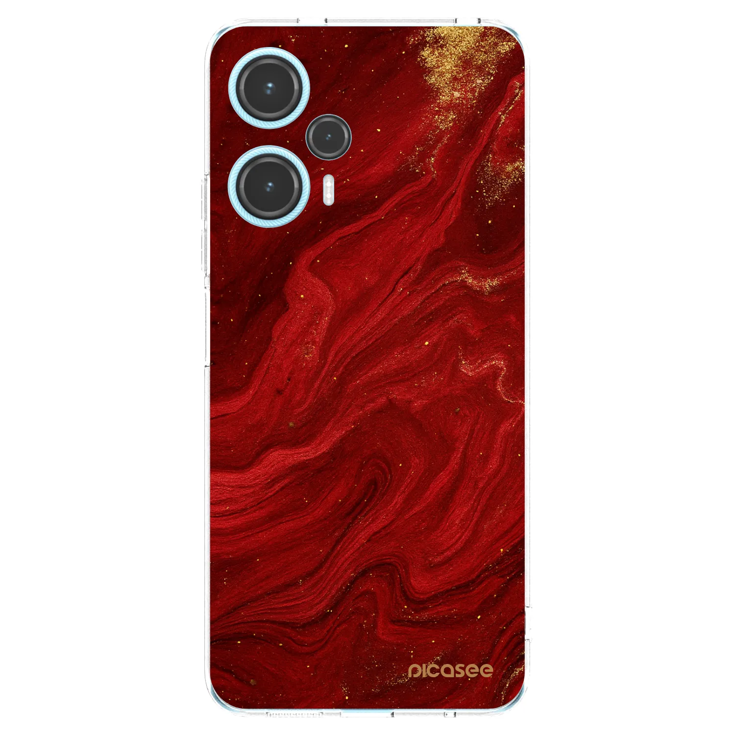 Picasee silikonska prozirna maskica za Xiaomi Poco F5 - Red