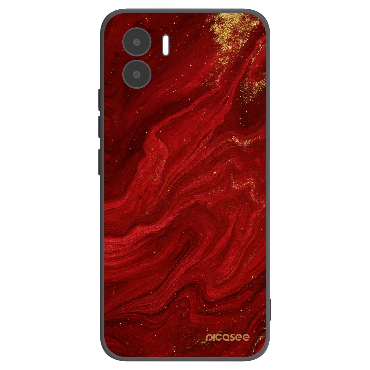 Picasee crna silikonska maskica za Xiaomi Redmi A2 - Red